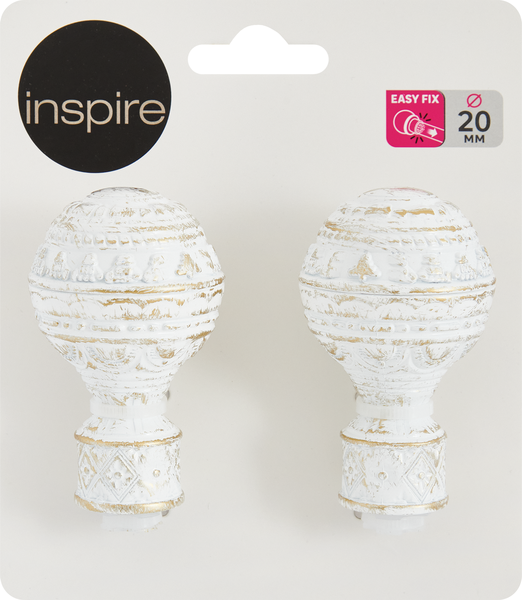 Наконечник декоративный Ампир 20 см белый алюминиевый INSPIRE 86421295 STLM-0068874 - Вид №2