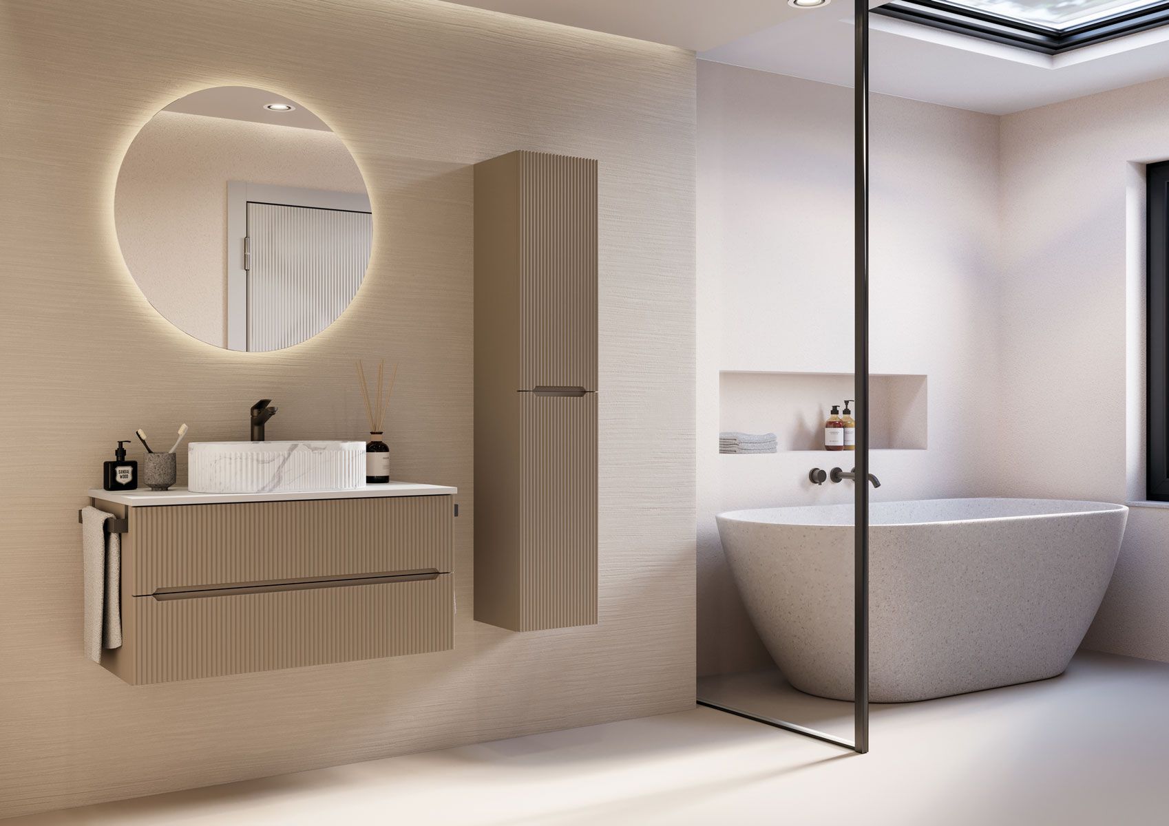 Деревянный подвесной туалетный столик с зеркалом LEGNOBAGNO Verso ARCH-00034506 - Вид №3