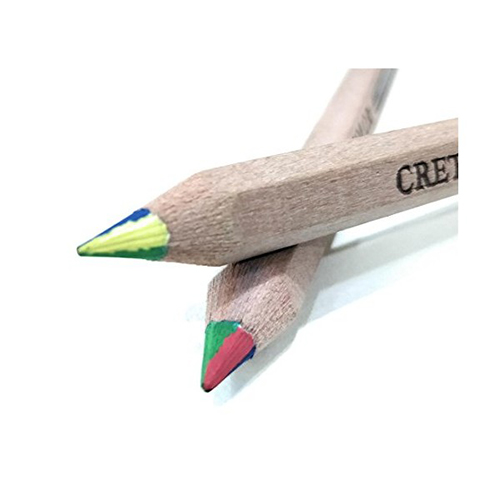 25 Карандаш акварельный BIBA "MEGA QUATTRO" 4 цв. разноцветный стержень CC341 Creta Color 
