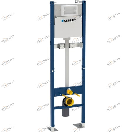GEBERIT 111.569.00.1 Инсталляция Geberit Duofix для раковины для слива сильно загрязненной воды с подключением смывного бачка, 175 см, со смывным бачком скрытого монтажа Delta 12 см, настенный смеситель наружного монтажа 