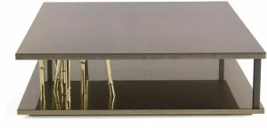 ETRO Home Interiors Низкий квадратный деревянный журнальный столик Taxila E.tax.231.a