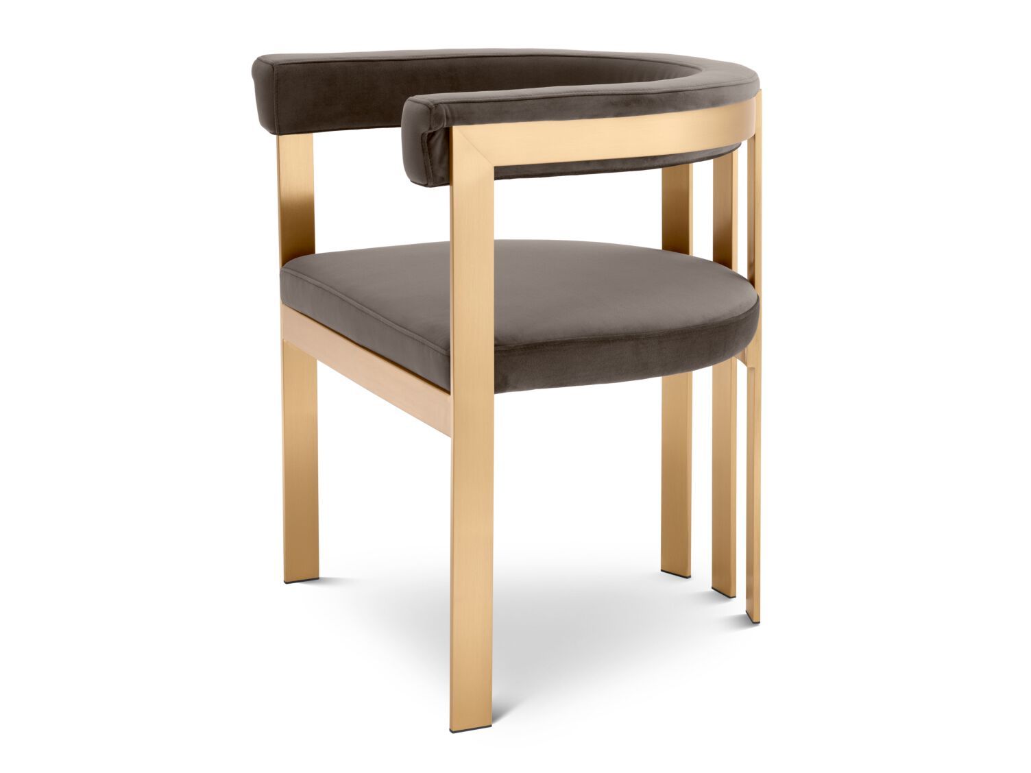 Бархатный стул с подлокотниками Eichholtz CLUBHOUSE ARCH-00097755