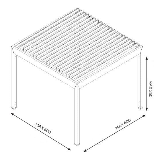 Самонесущая пергола из алюминия с поворотными пластинами Belle Pergole Beauty ARCH-00104605 - Вид №6