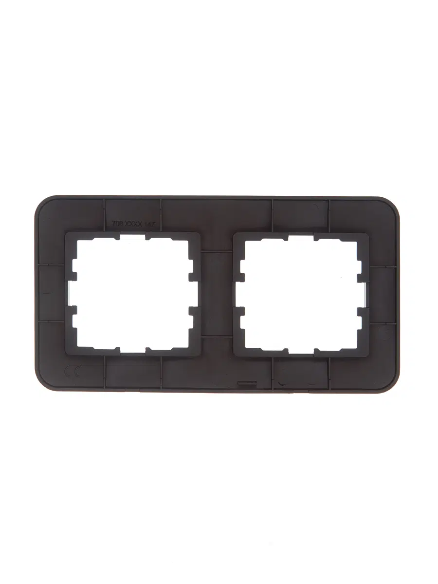 ASTI Рамка 2-ая горизонтальная б/вст чёрный бархат LEZARD 7081-4200-147 - Вид №1