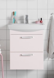 1751460 Life 500 M Шкаф Для Умывальника И Коробка Переднего Светлая Роза ... Hafa  Светло-Розовый