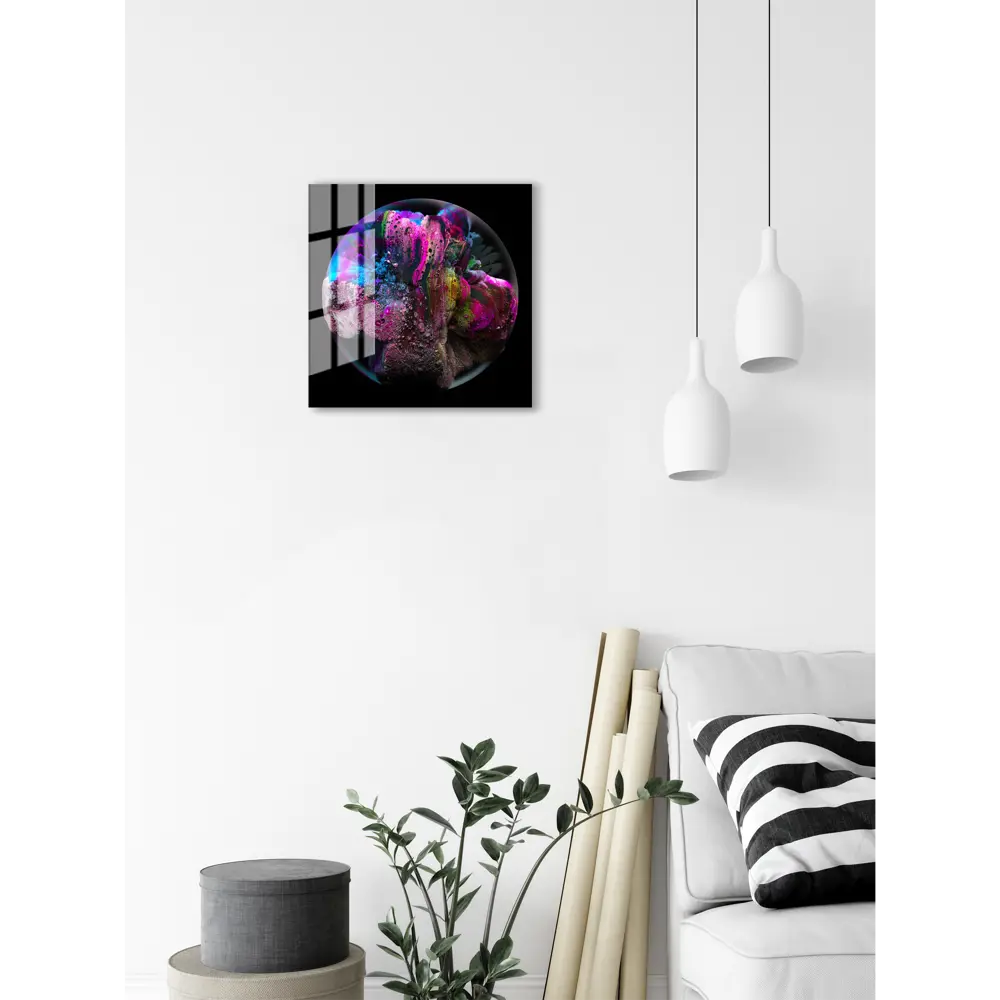 Картина на стекле «Космо» 40x40 см цвет фиолетовый 82977320 STLM-2126550 ARTABOSKO  - Вид №4
