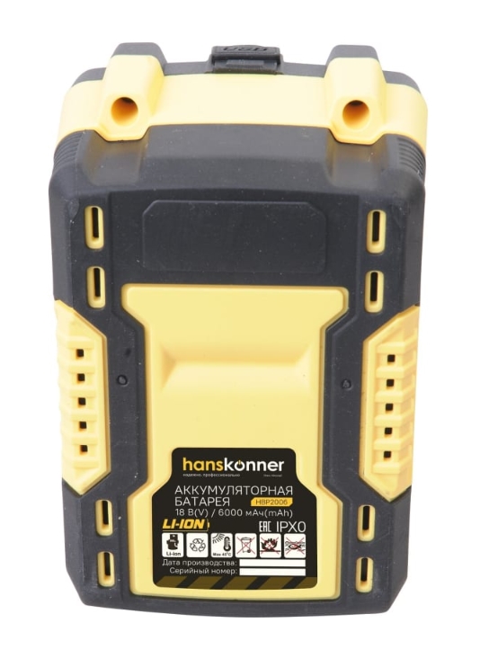 Аккумулятор Hanskonner HBP2006 1BatterySystem 18V 5452220 STDN-0019484 - Вид №3