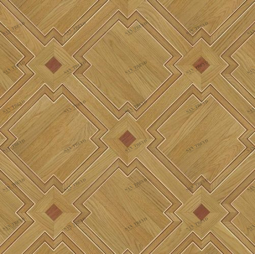 Художественный паркет Da Vinci Щитовой 26-360 Дуб (Гладкая) 500х500 мм 26010360