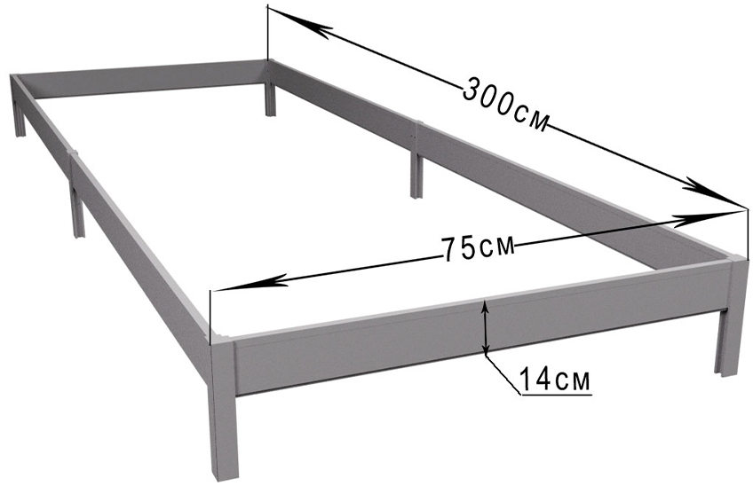 Грядка ПВХ 3 х 0,75 м, высота 14 см ГеоПластБорд