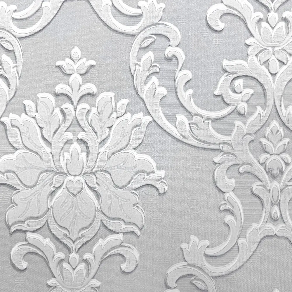 Флизелиновые обои Erismann Isadora серые 1.06 м 89400595 STLM-1455566 - Вид №1