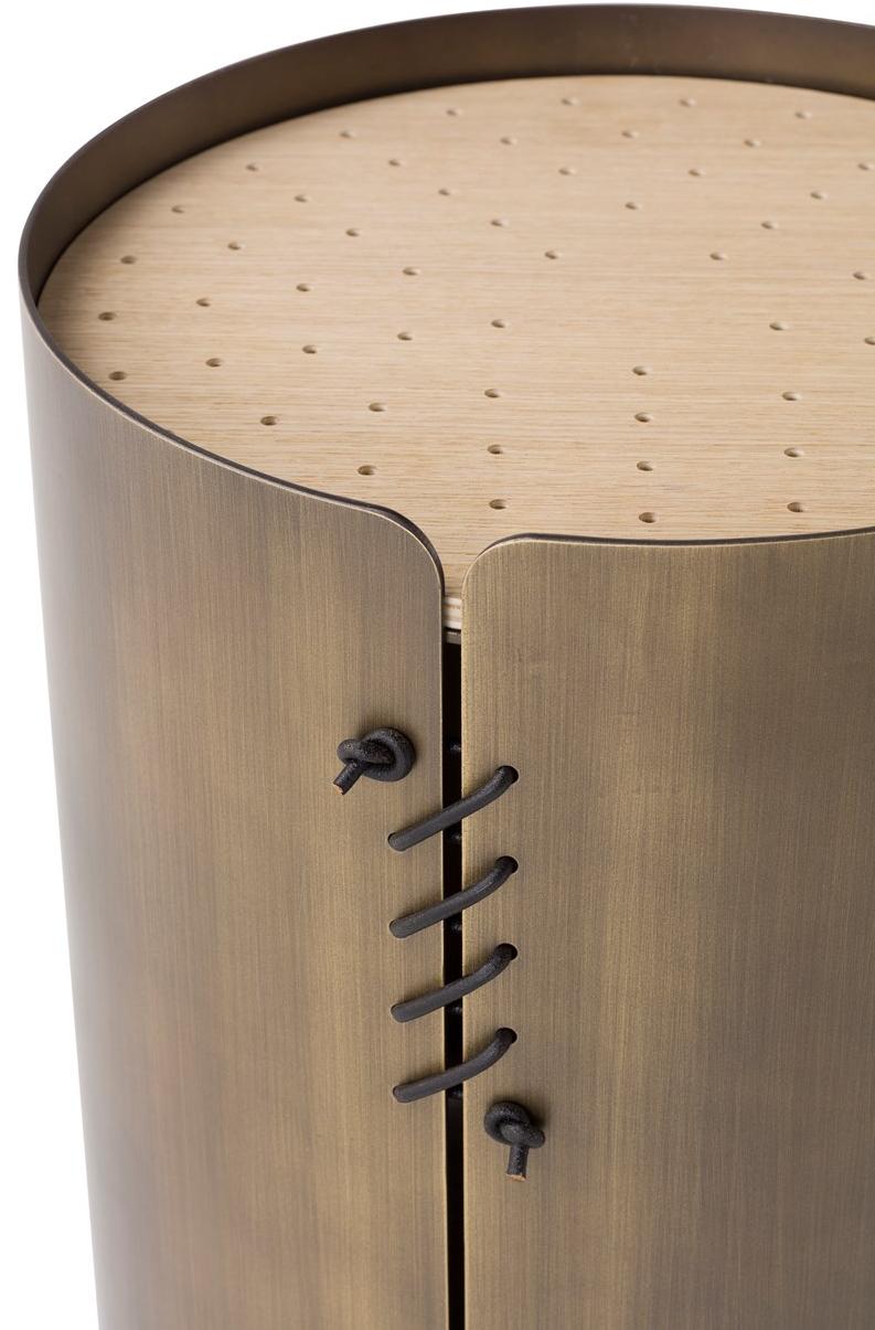 AMURA Журнальный столик с основанием из листового металла и деревянной столешницей Setacci sun-id-1402562 - Вид №5