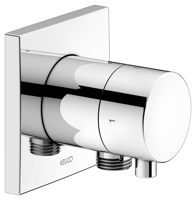 59557011102 Встраиваемый запорный вентиль с переключателем на 2 потребителя и выводом для шланга DN 15 KEUCO IXMO - Вид №1