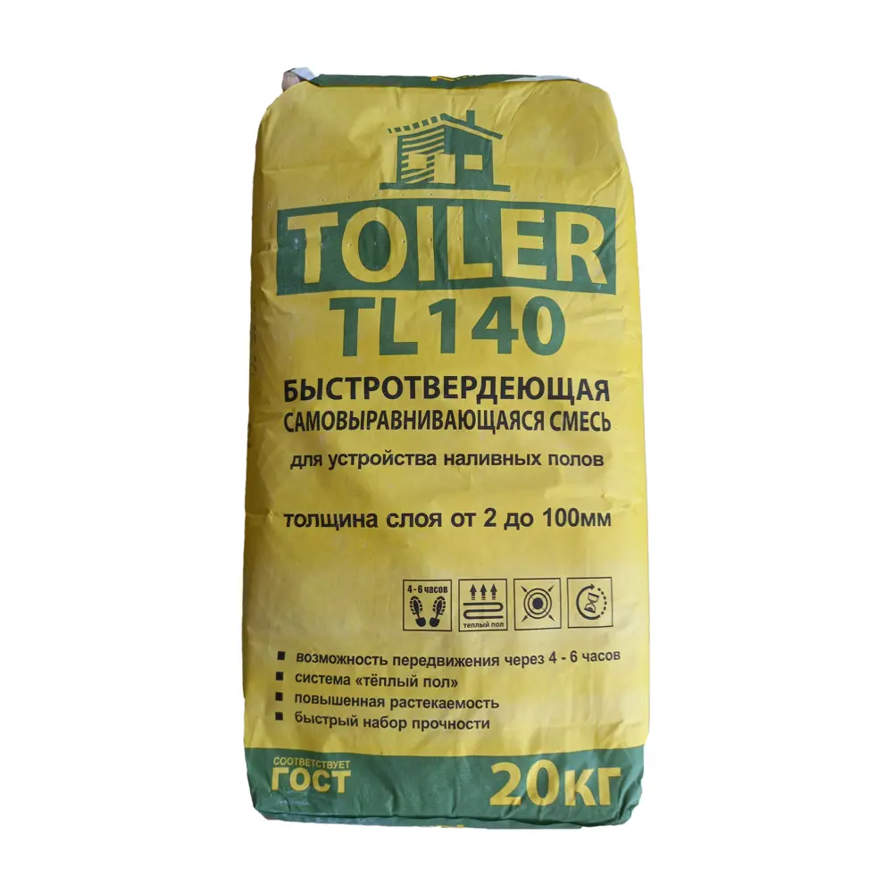 Наливной пол Toiler TL140, 20 кг 84858019 STLM-2011733 