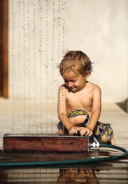 TRADEWINDS Портативный уличный душ из алюминия и дерева sun-id-1458141 - Вид №9