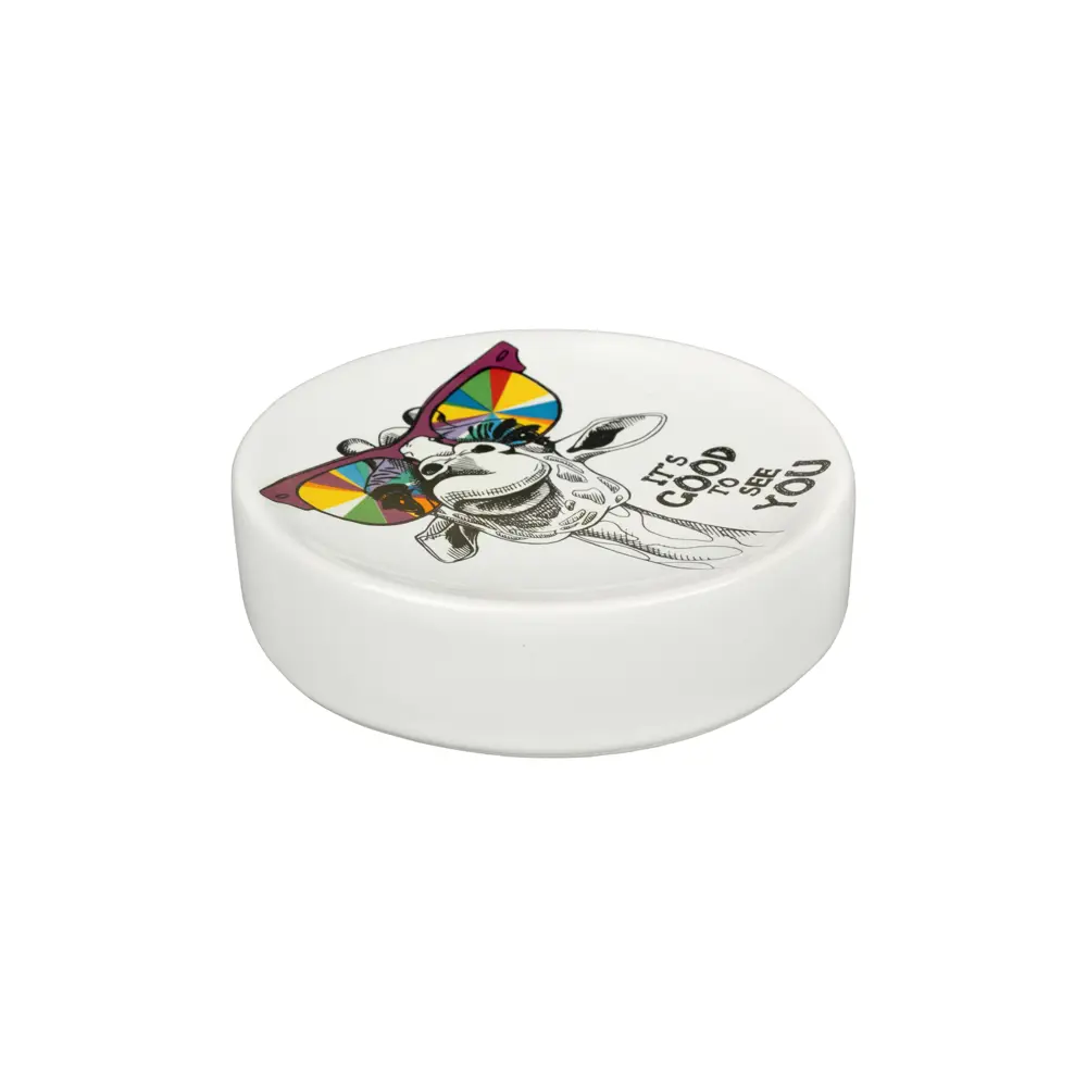 Керамическая мыльница ZENFORT Happy Giraffe для эстетики ванной 89379229 STLM-1486016