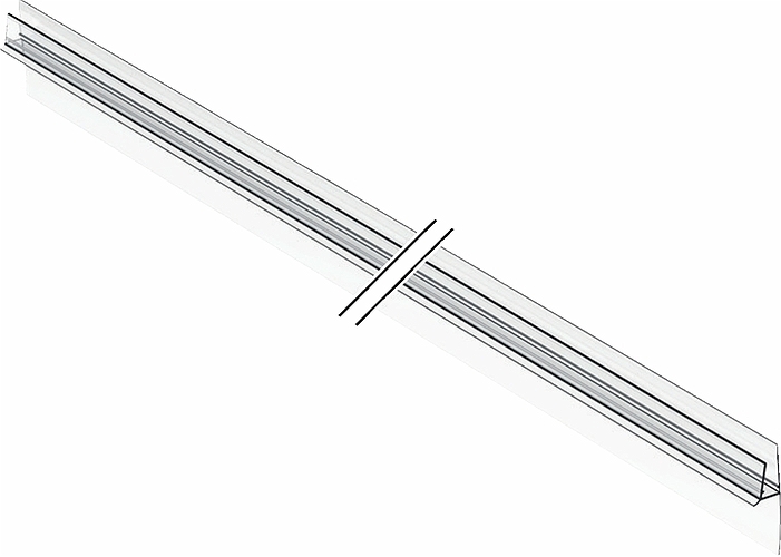 244.640.00.1 Молдинги, Уплотнительный профиль для распашной двери со стороны пола IDO  - Вид №3