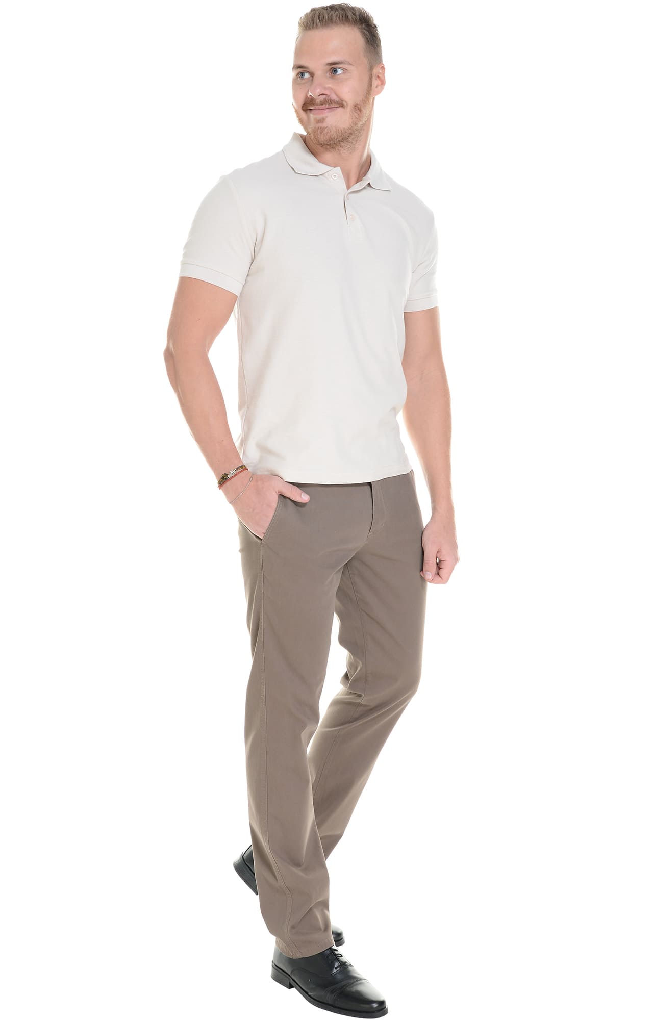 68242 Брюки  мужские chocolate (коричневые) El-Risto  Одежда для официантов  размер 46/170-176  - Вид №6