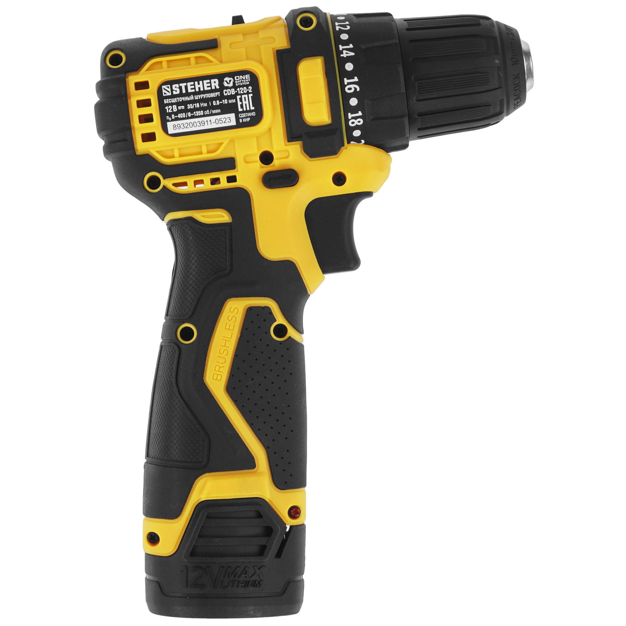 Дрель-шуруповерт STEHER CDB-120-2 5451685 STDN-0051901 - Вид №2