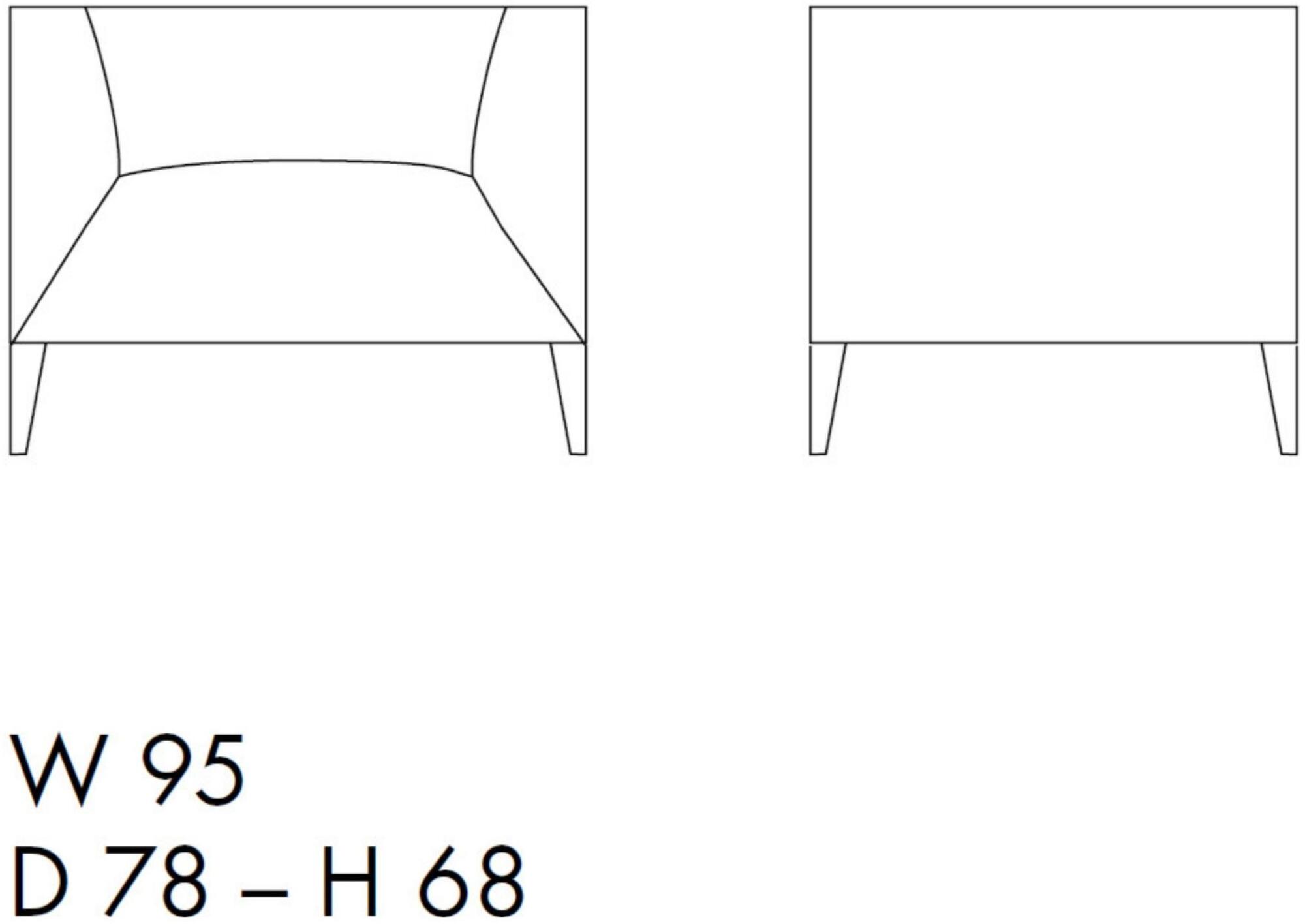 Sinetica Кресло с обивкой из ткани с подлокотниками Allure sun-id-1476267 - Вид №7