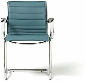 Diemme Консольное кожаное кресло с подлокотниками для залов ожидания Auckland