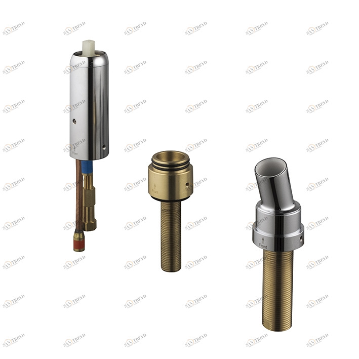 PROJECT LINE - Батарея для установки на ванну из 3 частей. Керамический картридж TRI-CONTROL Ø40 мм со встроенным переключателем.  Project line NOKEN 100166061  CHROME 