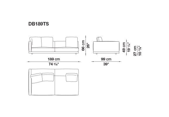 Кожаный диван B&B Italia док ARCH-00106863 - Вид №48