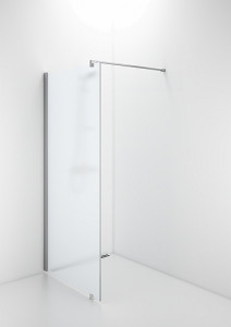 59506292 Несъемная душевая стенка IFO Space с настенным кронштейном - алюминиевый профиль, матовое стекло, SFNF 1000