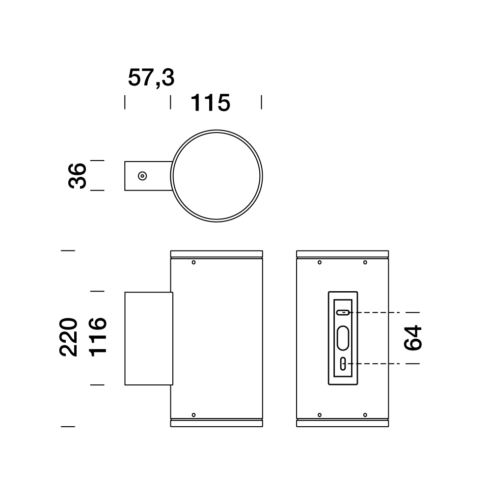 5380268 Подсветка стены Platek MONACO MEDIUM Applique  MONACO MEDIUM - 2 COB 4000K 60°  - Вид №6