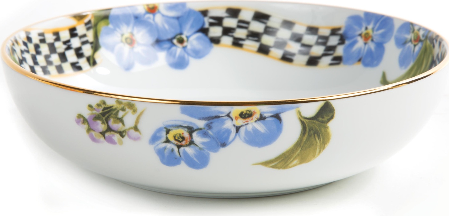 10641936 Mackenzie-Childs Салатник Thistle & Bee 16Dx4H Фарфор 