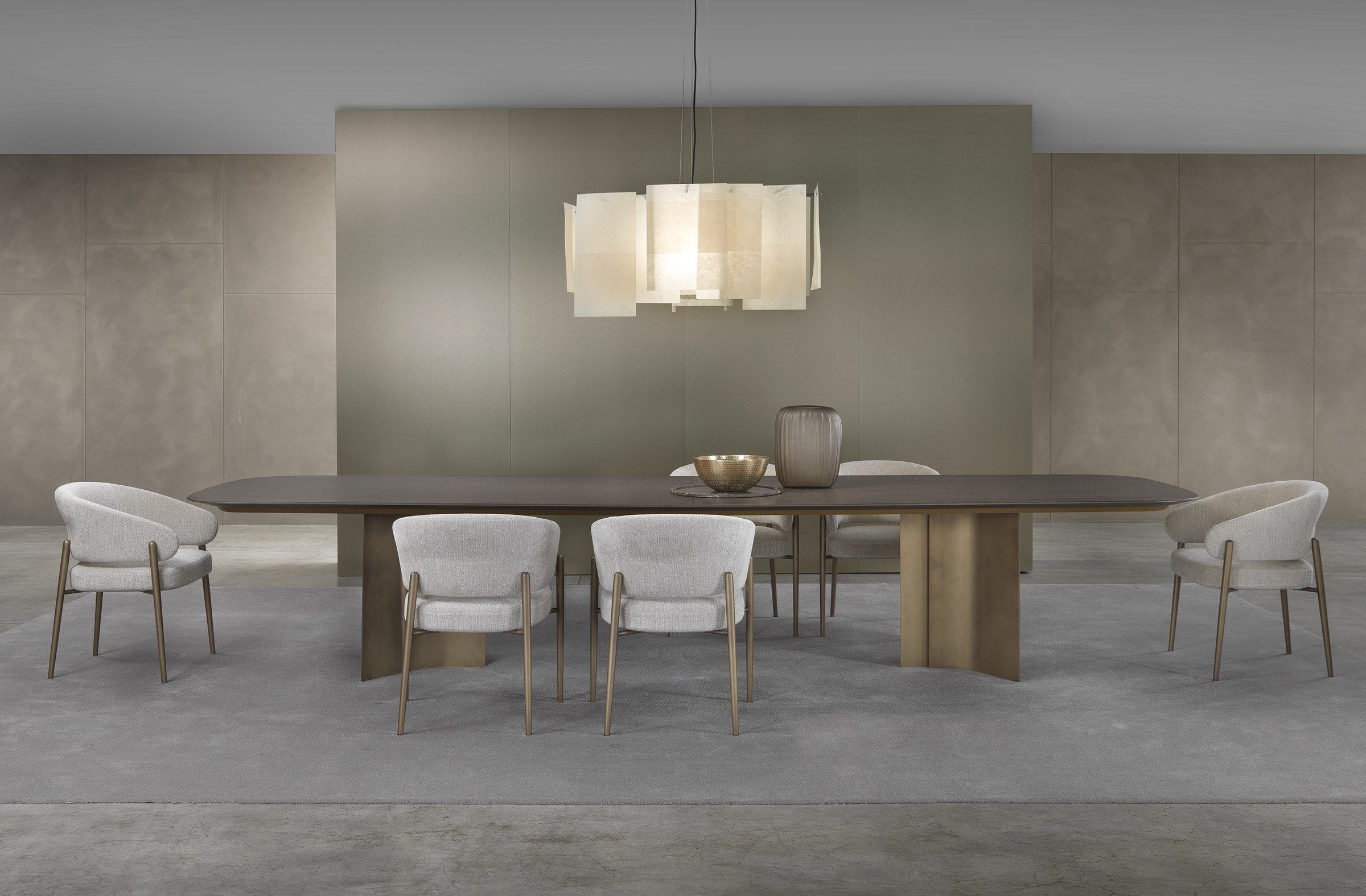 Овальный стол с мраморным верхом и изогнутым металлическим основанием Marelli Wave ARCH-00138111 - Вид №33