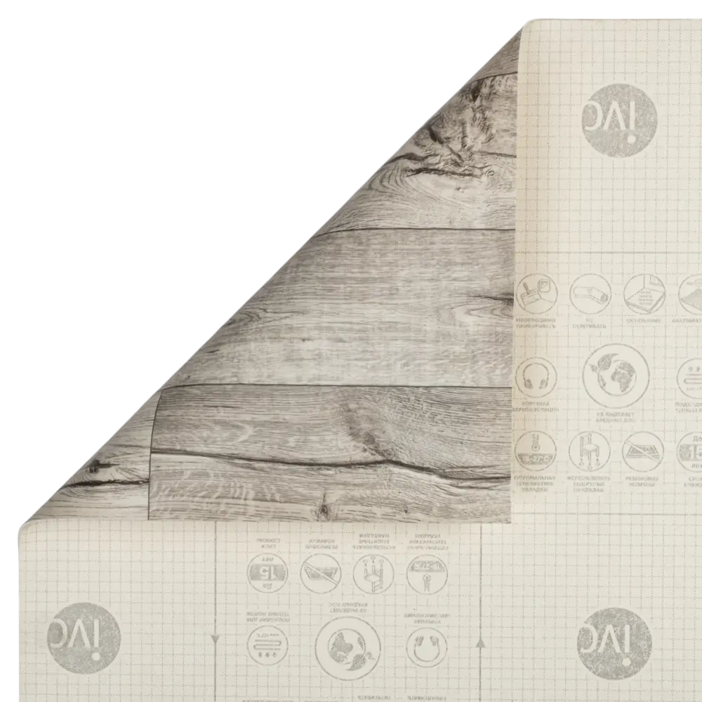 Линолеум бытовой KREAFORTA «Эйпен» серый под дерево, 23 класс, ширина 4 м 89436098 STLM-1583713 - Вид №4