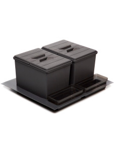 Система сортировки мусора Omega 600/24 Anthracite NAVAKO