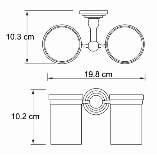 K-7328D Isar Подстаканник двойной WasserKRAFT  - Вид №3