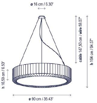 BOVER Подвесной светильник из метакрилата Urban sun-id-1401635 - Вид №4
