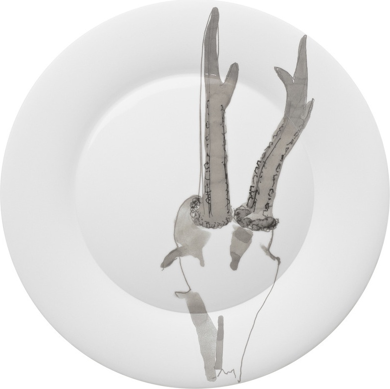 10584546 Hering Berlin Блюдо круглое Hering Berlin "Охота"  37см Фарфор 