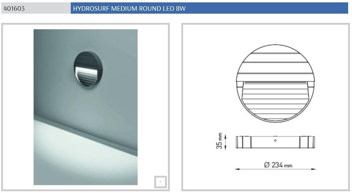 PUK Настенная светодиодная лестница из литого под давлением алюминия для улицы Hydrosurf sun-id-1509538 - Вид №11