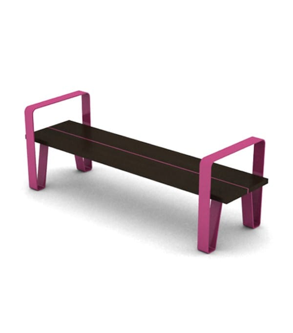 Стальная и деревянная скамья без спинки LAB23 COURT ARCH-00068054 - Вид №31