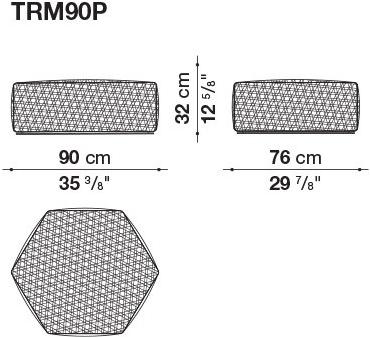 B&B Italia Outdoor Садовый пуф из полиэстера sun-id-1400317 - Вид №8