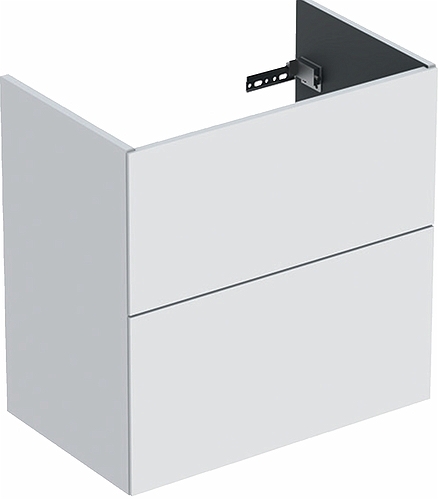 9741321111 IDO Elegant напольная тумба под умывальник, с двумя ящиками, компактная, W = 900 мм, W1 = 915 мм, белая - Вид №4