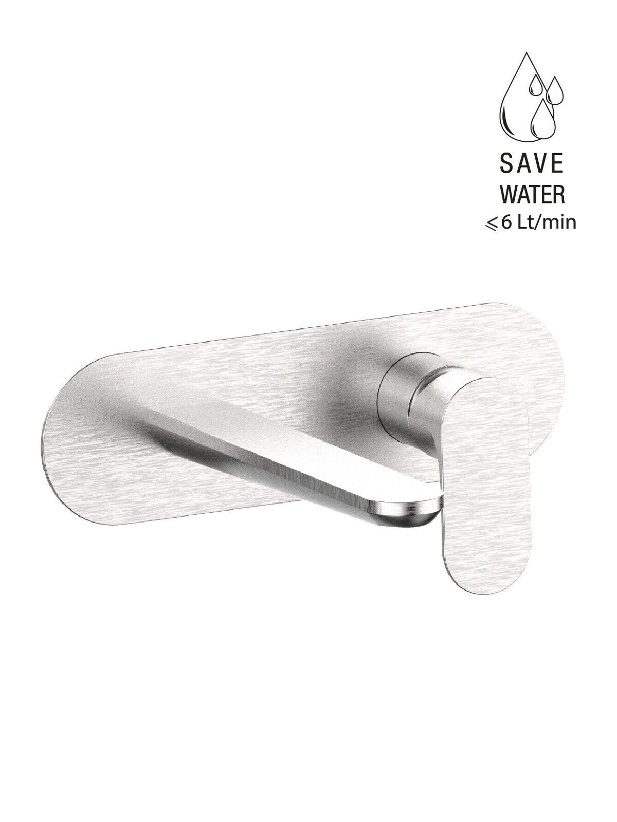 Настенный смеситель для раковины с пластиной без слива Rubinetterie Frattini Lea ARCH-00115506 - Вид №4