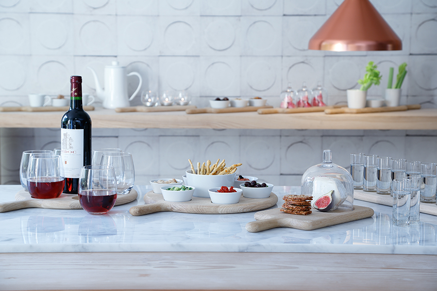 G1049-03-301 Набор стопок на деревянной подставке paddle, 40 см, 6 шт. LSA International  - Вид №3