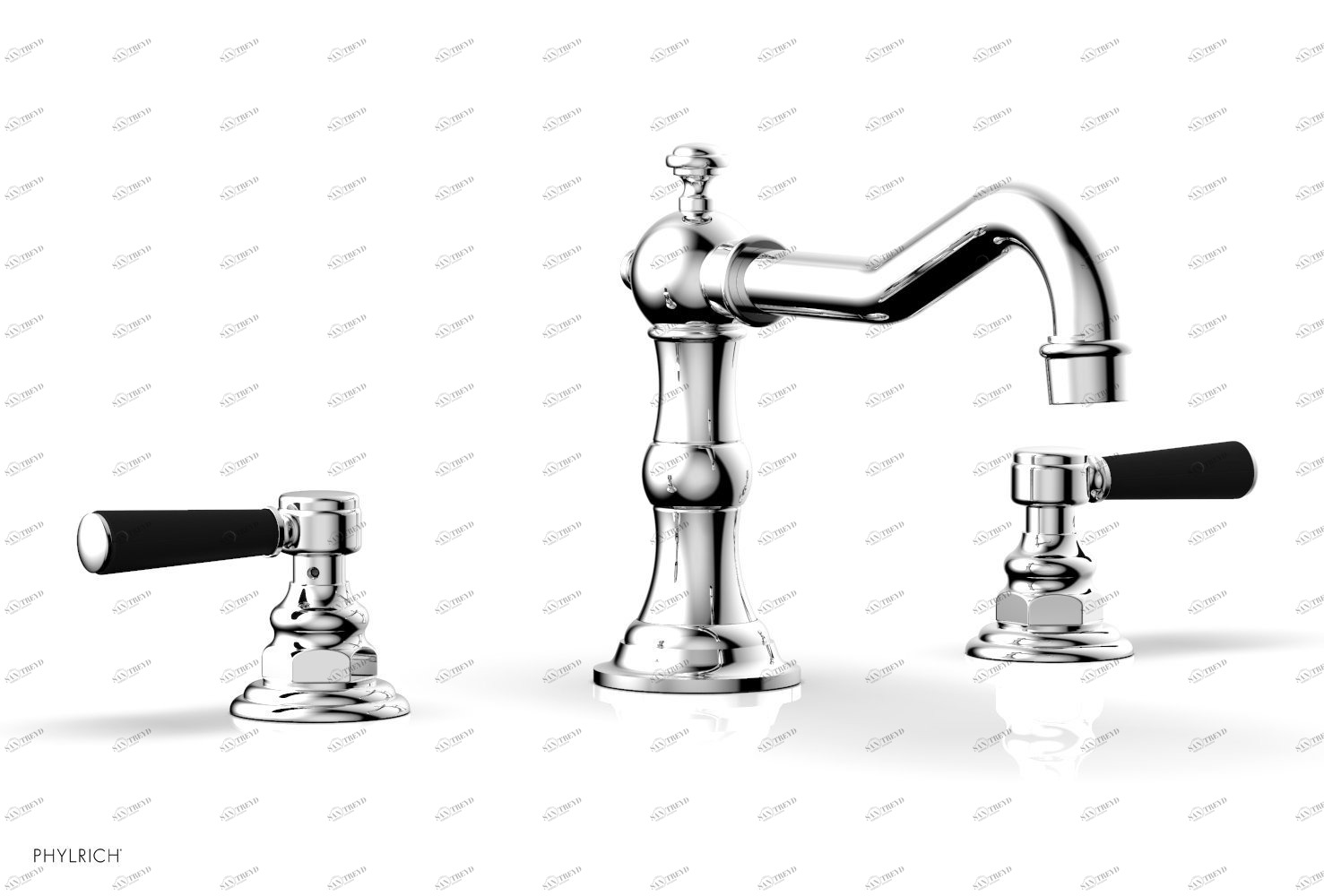 Смеситель для ванны HENRI Phylrich  161-42-026X040 Хромированный 