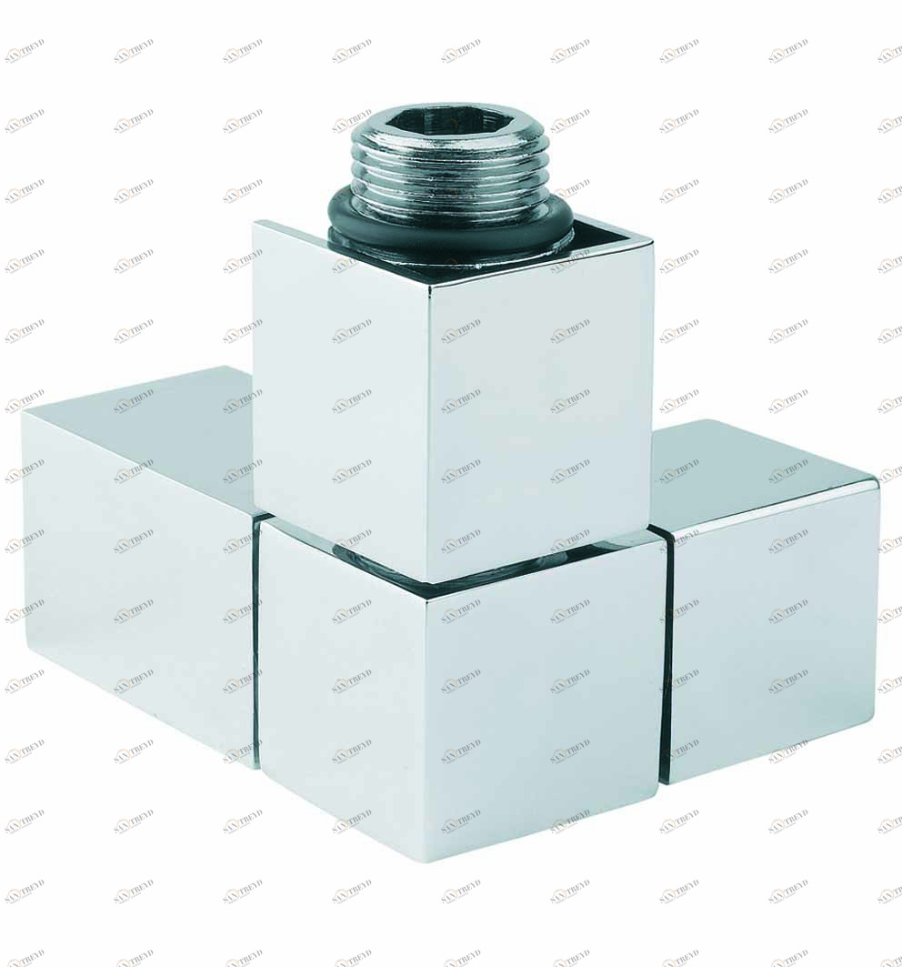 Carlo Poletti V54210MDX Клапан термостатический коаксиальный, правый или левый, с подключением для медной или пластиковой трубы 