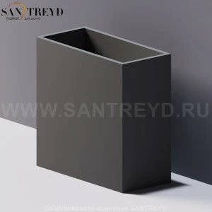 Agape PUZZLE Встраиваемая малая высокая коробка серая ALEG525GR