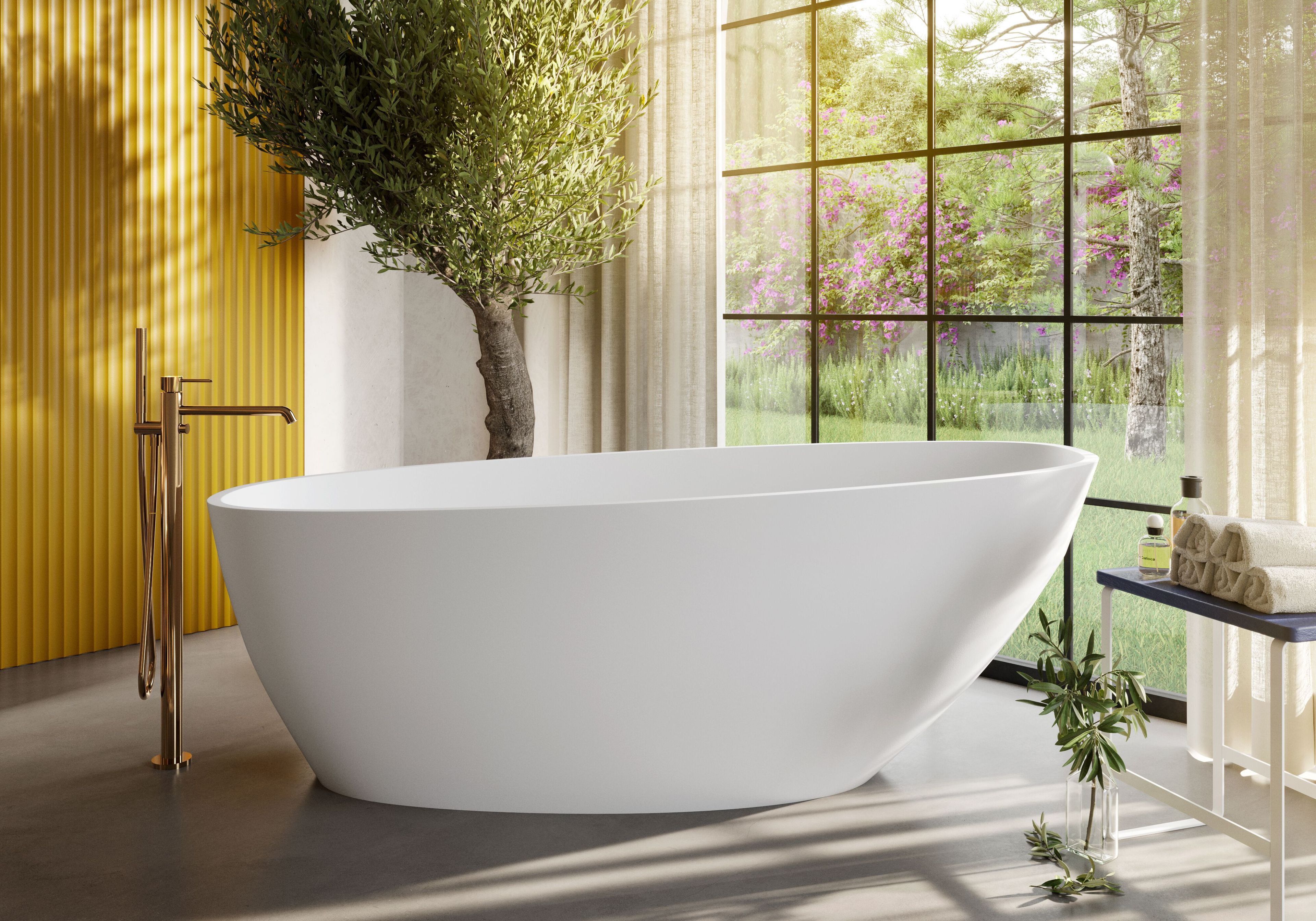 Овальная ванна в центре комнаты в Долотеке© Acquabella Acquawhite ARCH-00129193 - Вид №4