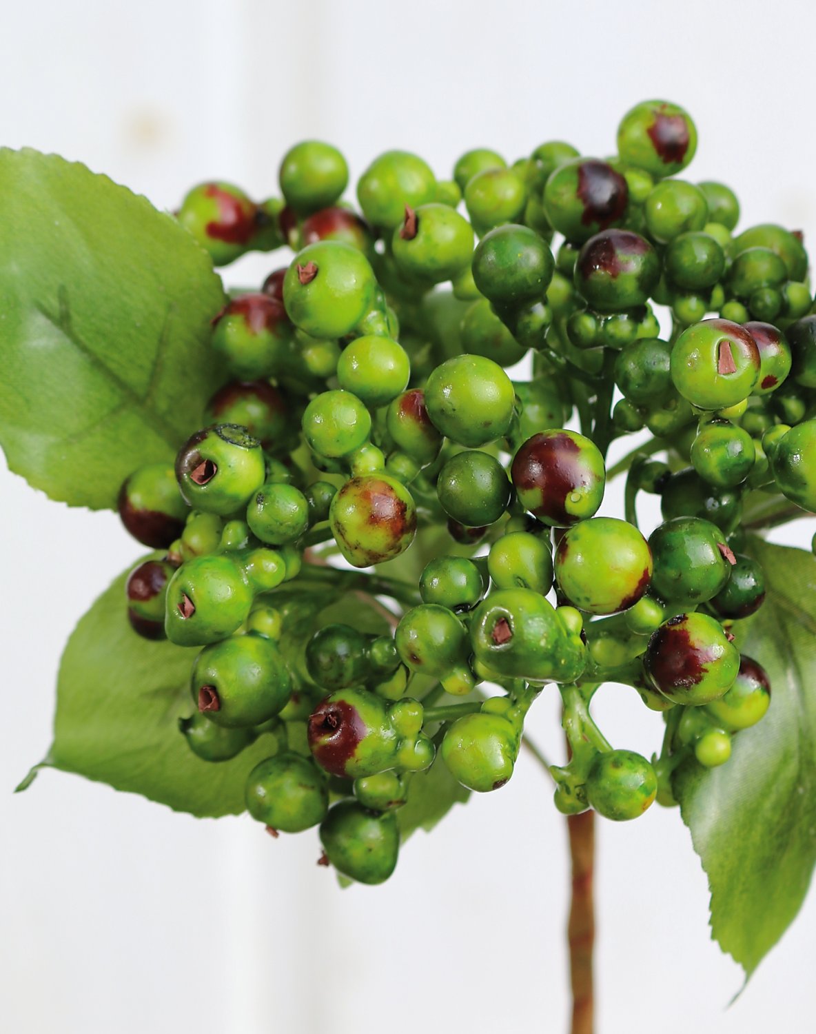 1551 883 a3 Искусственные ягоды на палочке, 30 см, зеленые H-andreas 