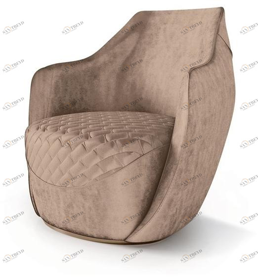 Carpanese Home Бархатное кресло с подлокотниками Contemporary 7043