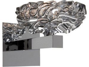 Стеклянный настенный светильник с фиксированной рукояткой