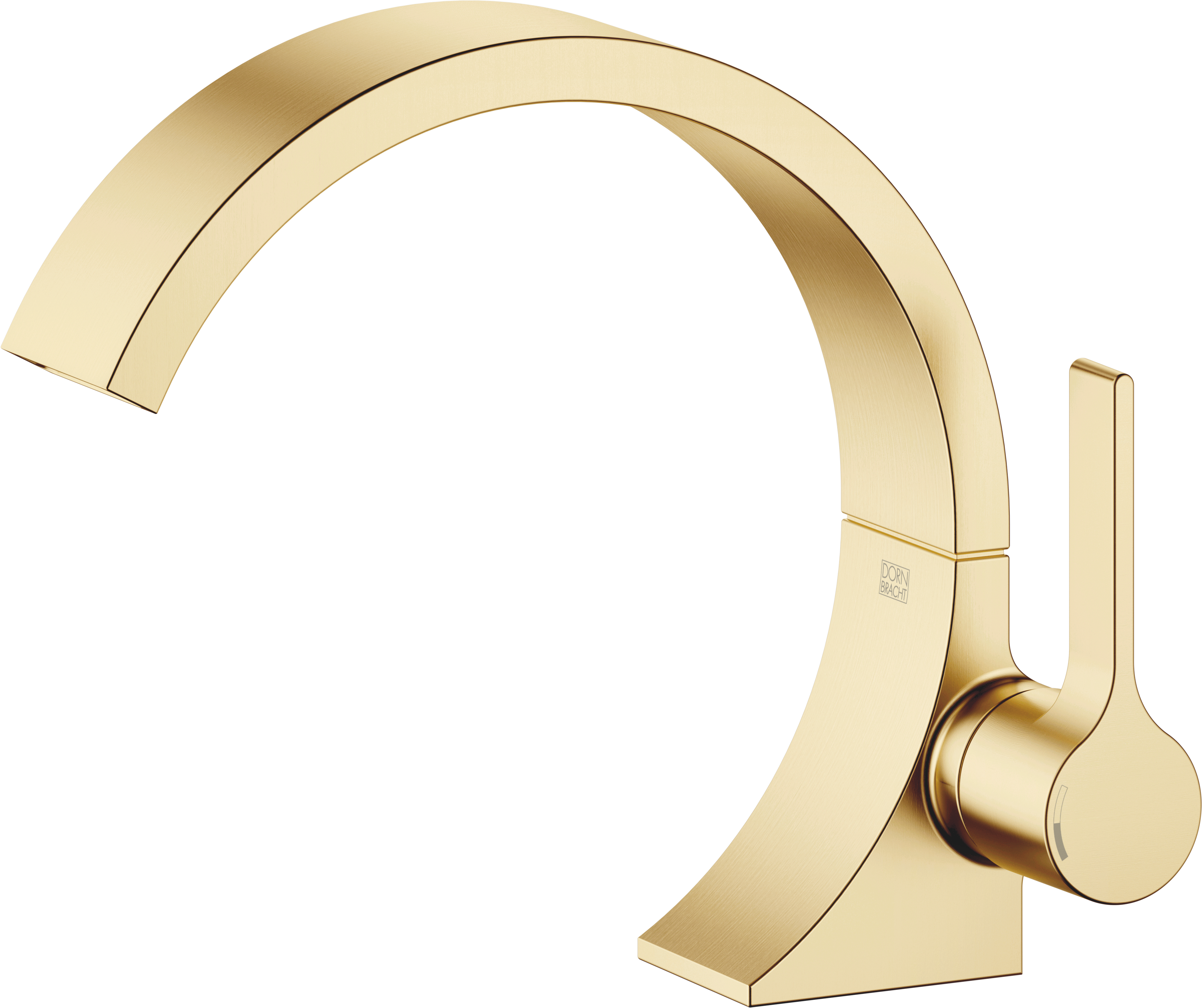 CYO Смеситель для раковины, однорычажный, без донного клапана - Матовая дюрабрасс (золото 23 карата)