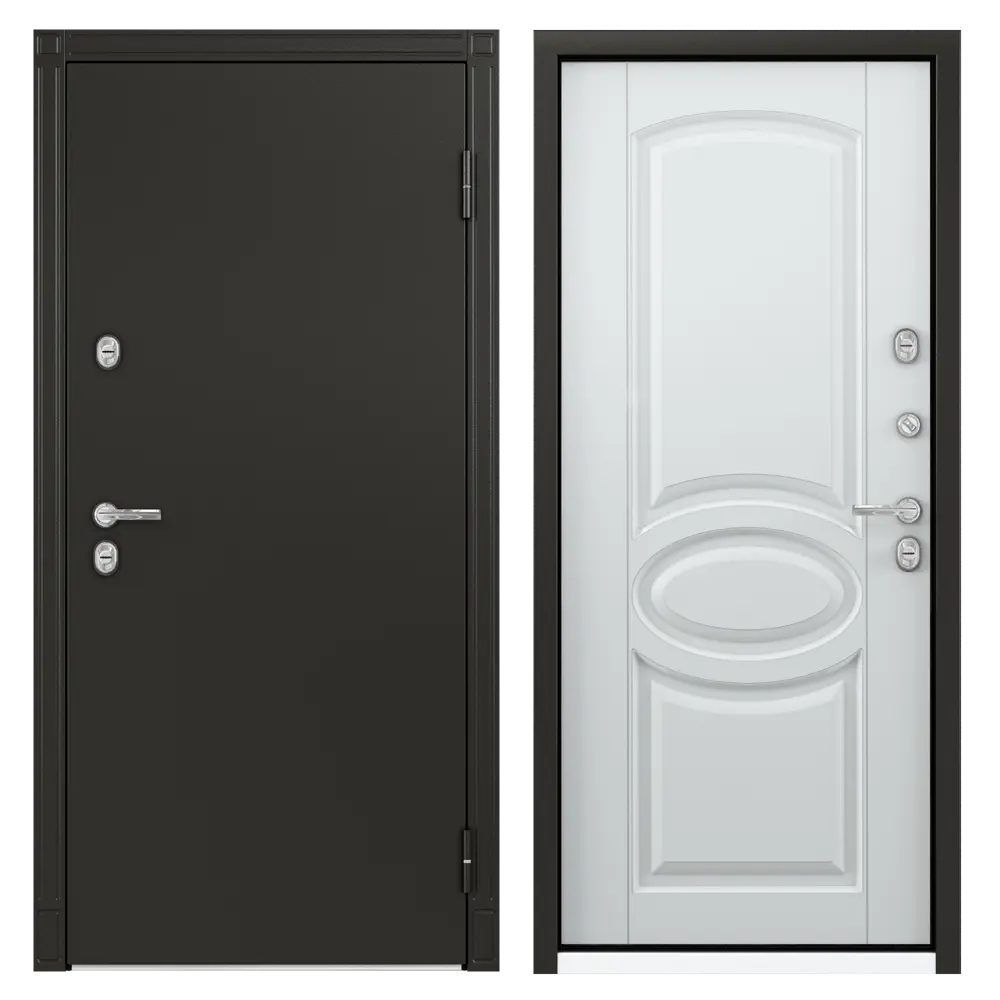 Дверь металлическая Термо С-2, 950 мм, левая, цвет белый TOREX STLM-2061123